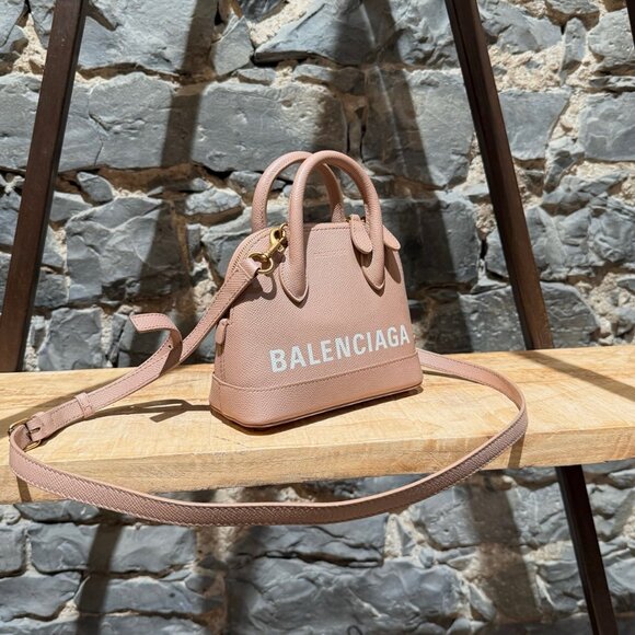 Balenciaga Dusty Pink Leather XXS Ville Handbag - Picture 3 of 16